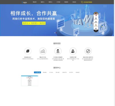 企業(yè)網站通用建站案例
